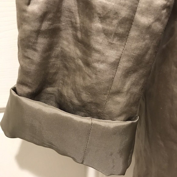 Eileen Fisher Women’s One Button Blazer Gray Metallic Stretch Lined Siz… - Picture 9 of 13